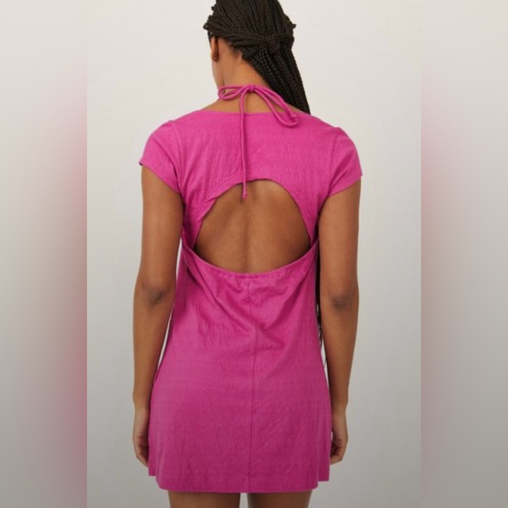 Free People Vivi Mini / Raspberry Sherbert Dress - Picture 3 of 4